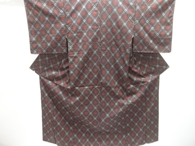 JAPANESE KIMONO / NISHIJIN DENSHO TSUMUGI / ENSEMBLE / UNUSED / WOVEN FLOWER